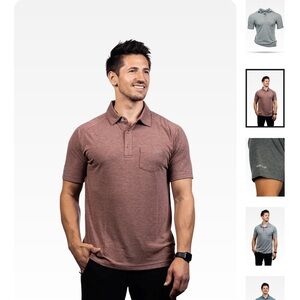 Men's Nine Line Red polo